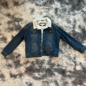 Jade & Ivory Sherpa Jean Jacket